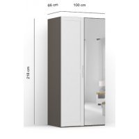 DULAP LEX 100-218-66 B GRI/BI/R/O